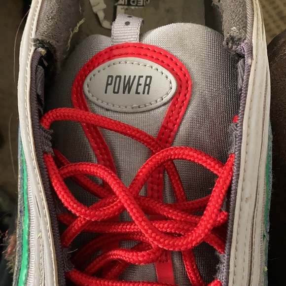 NIKE POWER GRAY GREEN AND BLUE - Picture 7 of 7